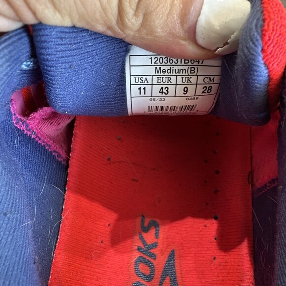 Brooks Cascadia 16 Womens Athletic Running Shoes Size 11 Pink Cobalt 1203631B647 - Picture 10 of 11